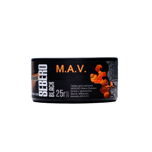 Табак Sebero Black Black M.a.v. 25 грамм в Мурманске