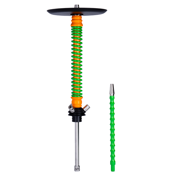 Кальян Mamay Customs Coilovers Оранжево Салатовый в Мурманске