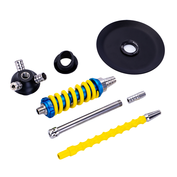 Кальян Mamay Customs Coilover Micro Голубой Жёлтый в Мурманске