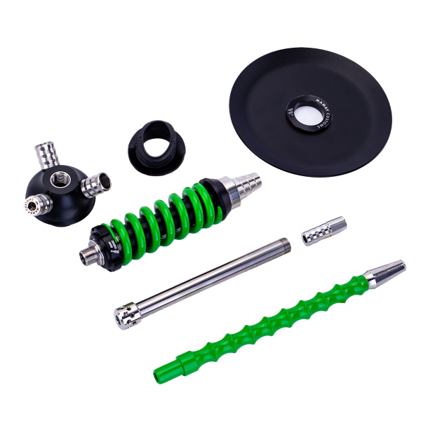 Кальян Mamay Customs Coilover Micro Чёрно Зелёный в Мурманске