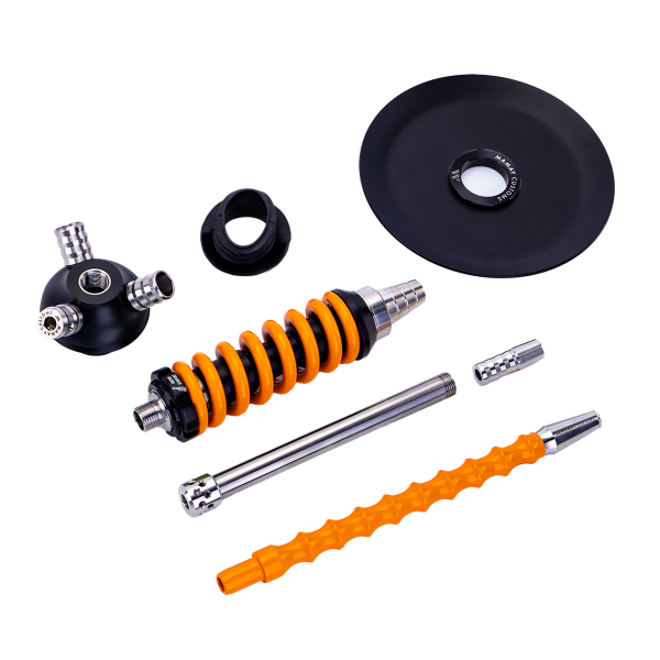 Кальян Mamay Customs Coilover Micro Чёрно Оранжевый в Мурманске