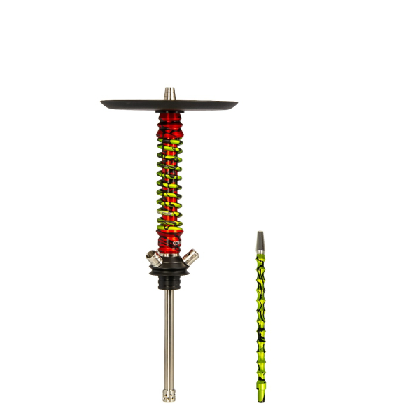 Кальян Mamay Customs Coilovers Mini Красный Сплеш Салатовый Сплеш в Мурманске