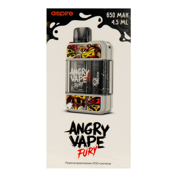 POD-система Brusko Angry Vape Fury 650 Mah Белый в Мурманске