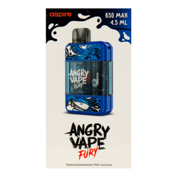 POD-система Brusko Angry Vape Fury 650 Mah Синий в Мурманске