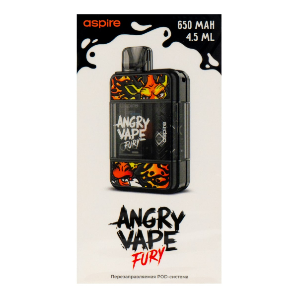 POD-система Brusko Angry Vape Fury 650 Mah Черный в Мурманске