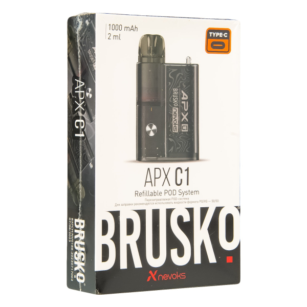 POD-система Brusko Apx C1 Чёрный Шёлк в Мурманске