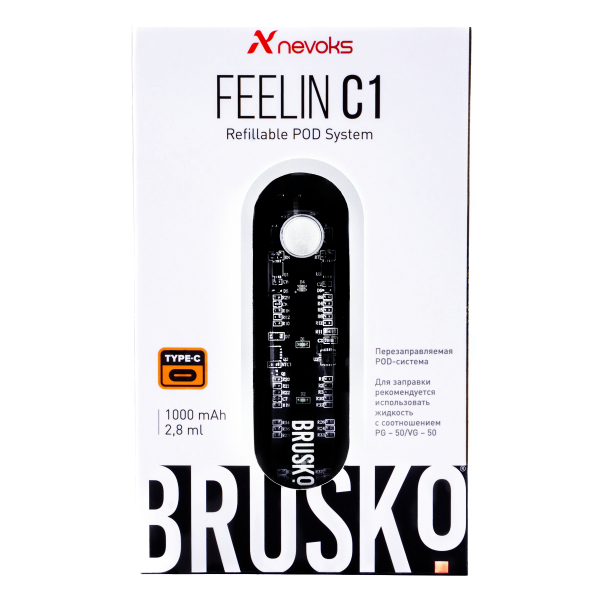 POD-система Brusko Feelin C1 Белый в Мурманске