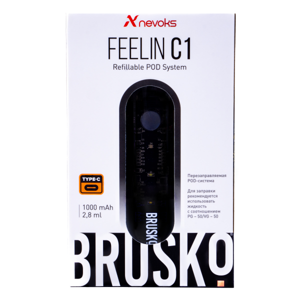 POD-система Brusko Feelin C1 Черный в Мурманске