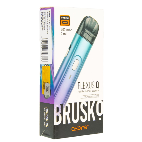 POD-система Brusko Flexus Q Бирюзовый Градиент в Мурманске