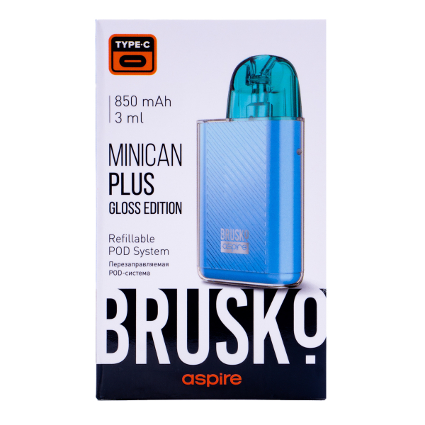 POD-система Brusko Minican Plus Gloss Edition Синий в Мурманске