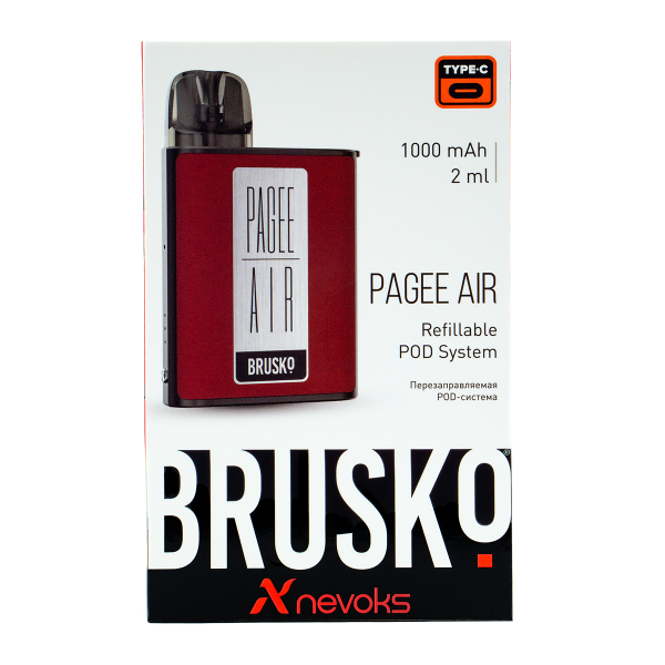 POD-система Brusko Pagee Air Crimson Red Красный в Мурманске