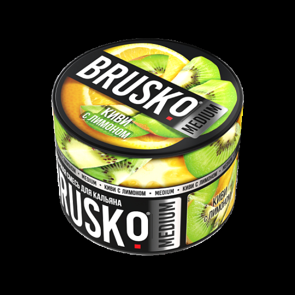 Бестабачная смесь Brusko Киви С Лимоном Medium 50 грамм в Мурманске