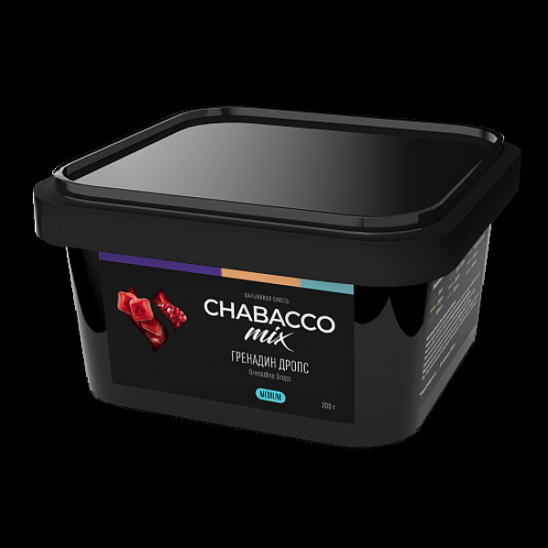 Бестабачная смесь Chabacco Mix Grenadine Drops Гренадин Дропс  Medium 200 грамм в Мурманске