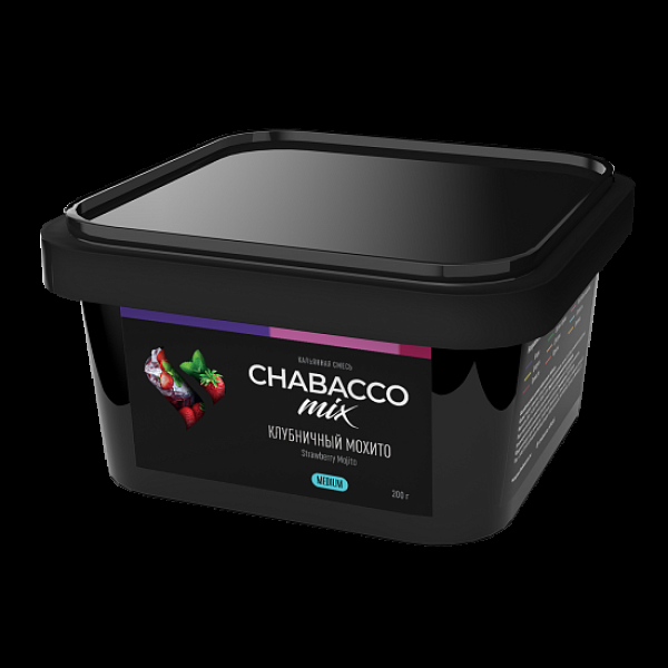 Бестабачная смесь Chabacco Mix Strawberry Mojito Клубничный Мохито  Medium 200 грамм в Мурманске