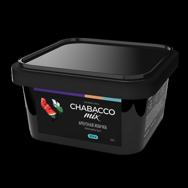 Бестабачная смесь Chabacco Mix Watermelon Gum Арбузная Жвачка  Medium 200 грамм в Мурманске