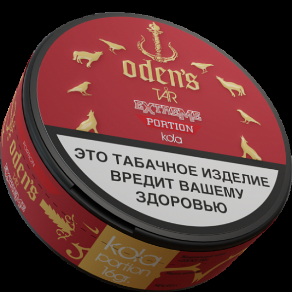 Жевательный табак Odens Tar  Portion  Kola 16 грамм в Мурманске