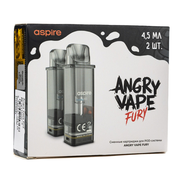 Картридж Angry Vape Fury 45 мл 0.8 Ом ( 2 шт.) в Мурманске