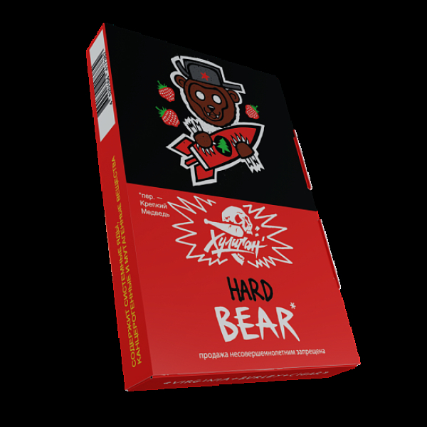 Табак Хулиган Hard Bear Клубника С Елкой 25 грамм в Мурманске