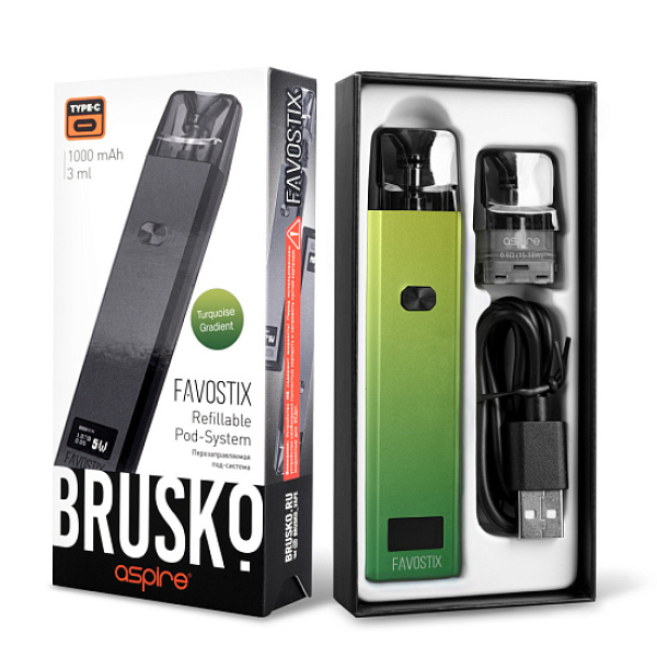 POD-система Brusko Favostix      Зеленый Градиент в Мурманске