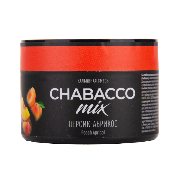 Бестабачная смесь Chabacco Mix Medium Peach Apricot 40 грамм в Мурманске