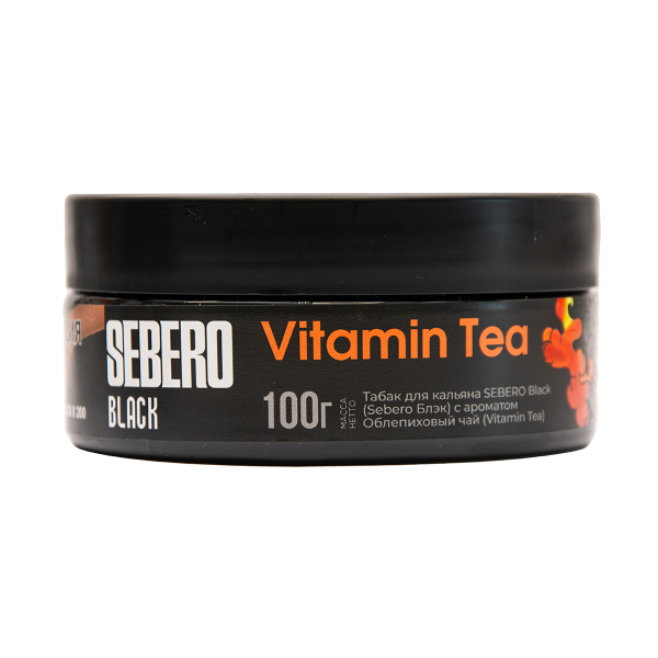 Табак Sebero Black Vitamin Tea Облепиховый Чай 100 грамм в Мурманске