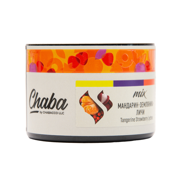 Безникотиновая смесь Chaba Mix Tangerine Strawberry Lychee Nicotine Free 40 грамм в Мурманске