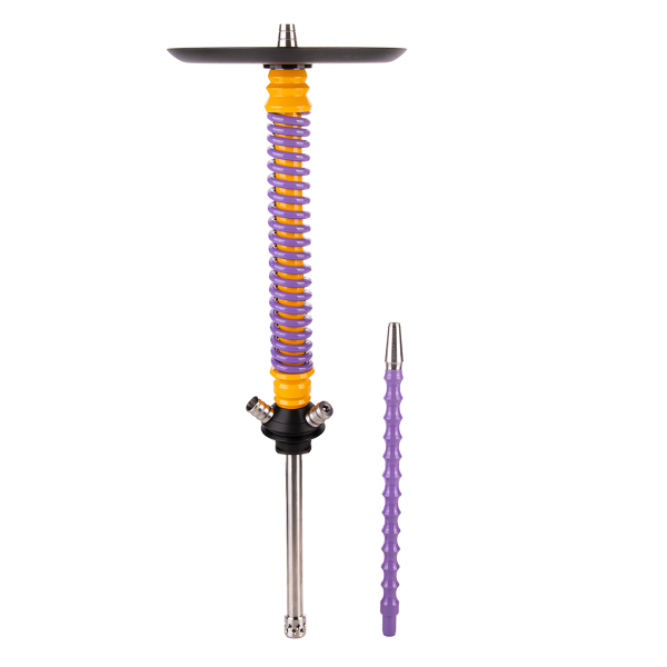 Кальян Mamay Customs Coilover Большой  Жёлтый Сирень в Мурманске
