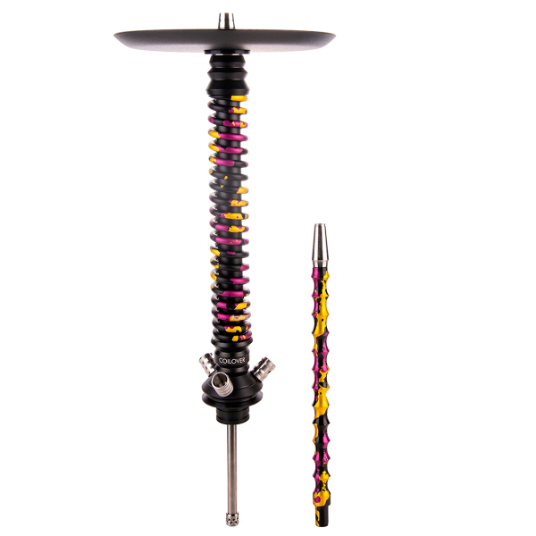 Кальян Mamay Customs Coilover Большой   Чёрный Пурпурный/золотой Камуфляж в Мурманске