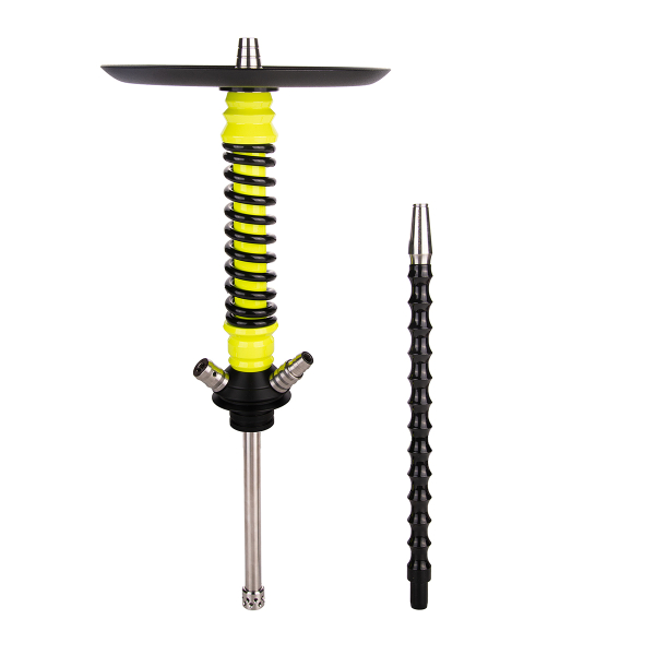 Кальян Mamay Customs Coilover Mini  Жёлтый Флюр Чёрный в Мурманске