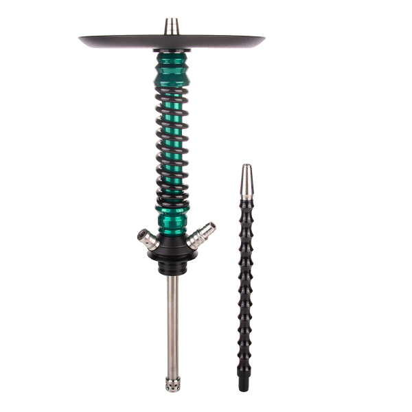 Кальян Mamay Customs Coilover Mini  Зелёный Лак Чёрный в Мурманске