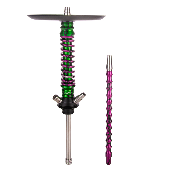 Кальян Mamay Customs Coilover Mini   Зелёный Сплеш Пурпурный Сплеш в Мурманске
