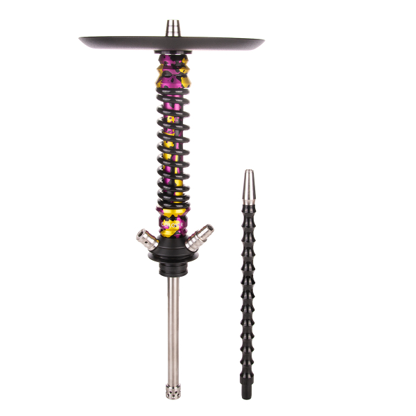 Кальян Mamay Customs Coilover Mini   Пурпурный/золотой Камуфляж Чёрный в Мурманске