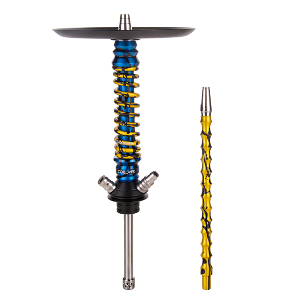 Кальян Mamay Customs Coilover Mini   Синий Сплеш Золотой Сплеш в Мурманске