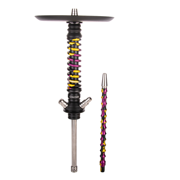 Кальян Mamay Customs Coilover Mini   Чёрный Пурпурный/золотой Камуфляж в Мурманске