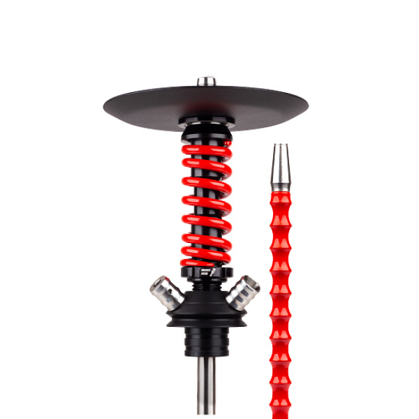 Кальян Mamay Customs Coilovers Micro Anod Черный Красный Глянец в Мурманске