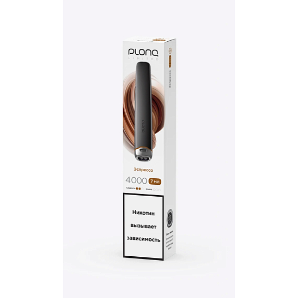 Электронка Plonq Plus Pro Black Эспрессо 4000 затяжек в Мурманске