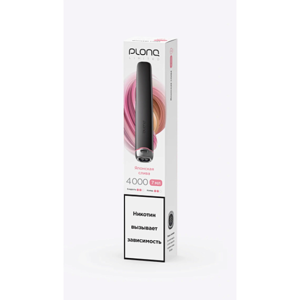 Электронка Plonq Plus Pro Black Японская Слива 4000 затяжек в Мурманске